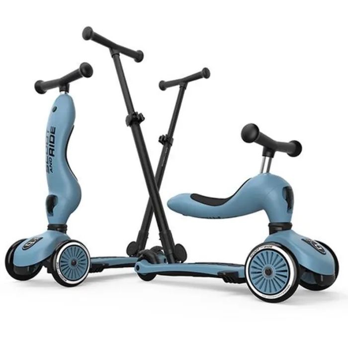 Самокат Scoot&Ride Highwaykick-1 Push and Go пастельно-бузкови (SR-240527-WILDBERRY)