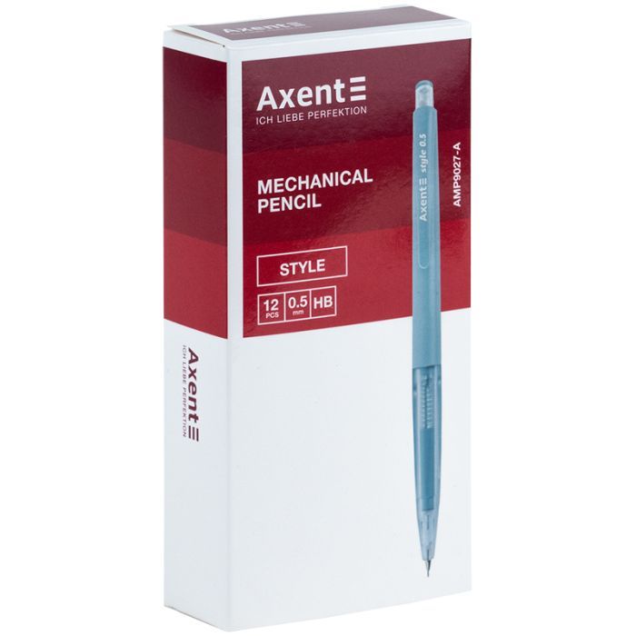 Карандаш механический Axent Style 0,5 мм, НВ (AMP9027-A) изображение 3
