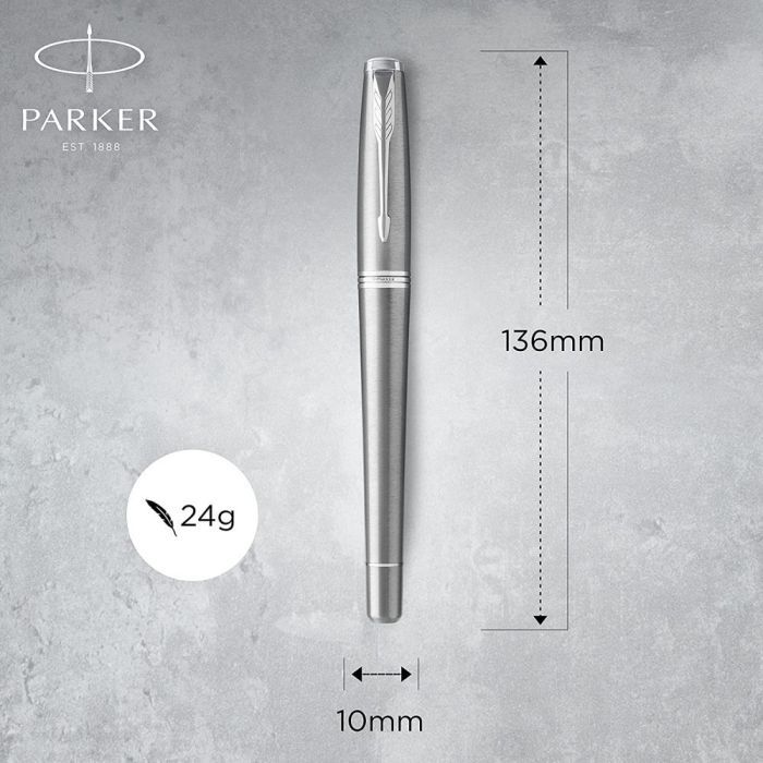 Ручка перьевая Parker URBAN 17 Metro Metallic CT  FP M (30 312) изображение 6