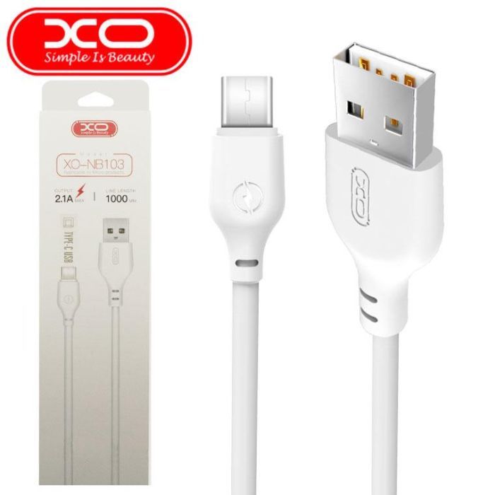 Дата кабель USB 2.0 AM to Micro 5P 1.0m 2.1A white XO (XO-NB-103-MC-1-WH) зображення 2