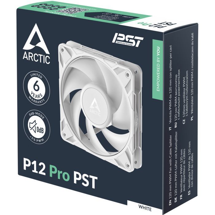 Кулер для корпуса Arctic P12 PRO PST WHITE (ACFAN00308A) изображение 6