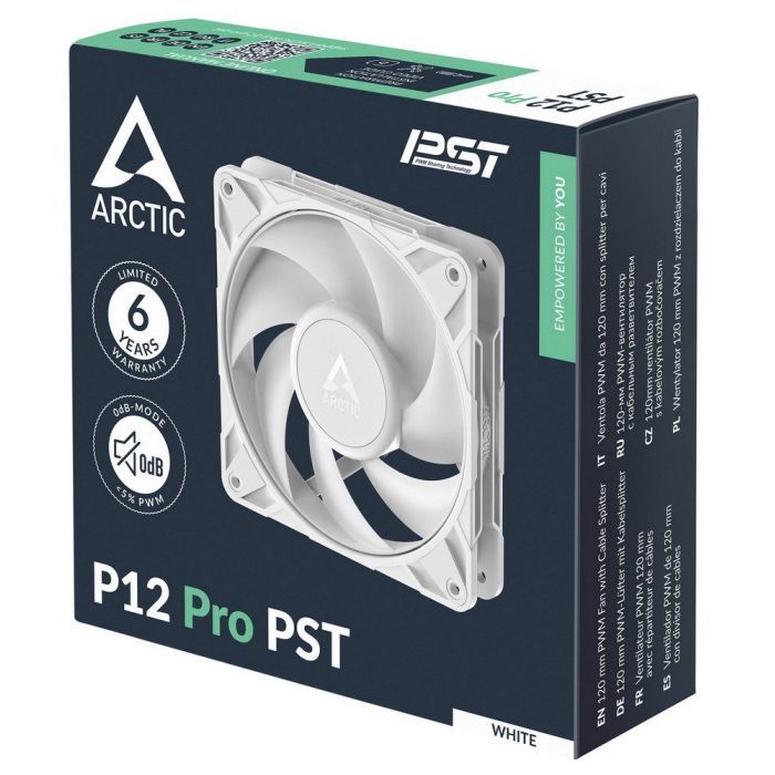 Кулер до корпусу Arctic P12 PRO PST WHITE (ACFAN00308A) зображення 6