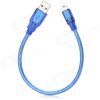 Дата кабель USB 2.0 AM to Mini 5P 0.3m blue Ritar (YT-C/AM-0.3MnBl/10336)