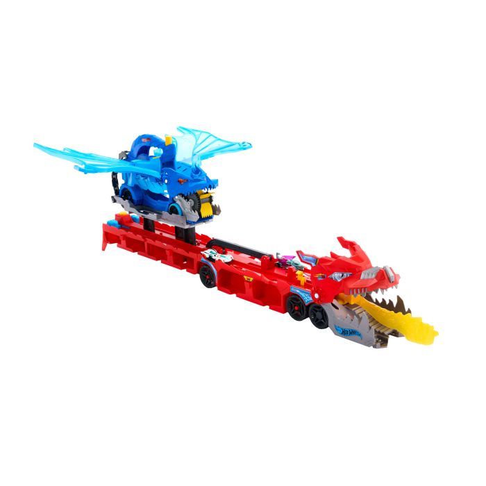 Автотрек Hot Wheels City Транспортер-трансформер Два дракона (JBM72) изображение 2