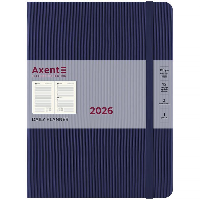 Еженедельник Axent датированный 2026 Grand Lines, 195х255, синий (8831-26-02-A) изображение 2