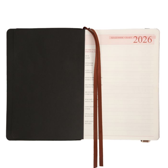 Еженедельник Leo planner А5 датированный 2026 «Trend», мягкий, черный, 368 страниц (252693) изображение 5