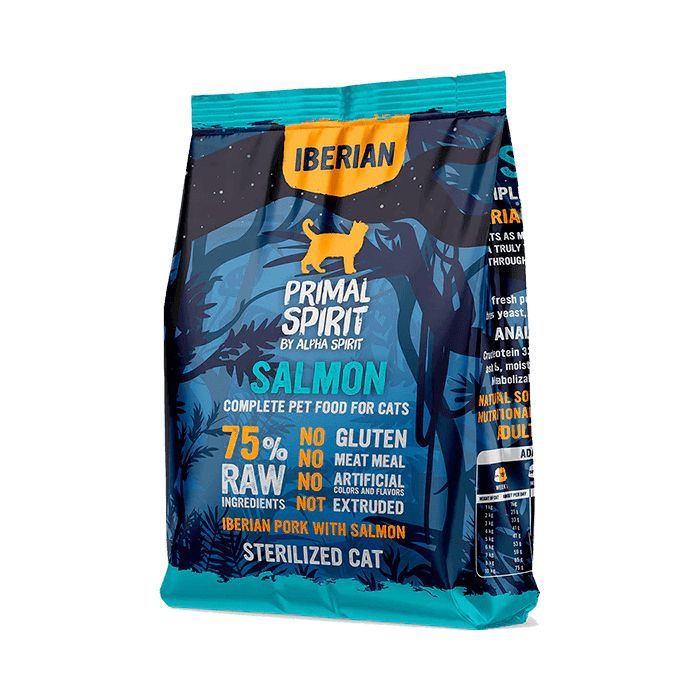 Сухий корм для кішок Alpha Spirit Primal Iberian Salmon 1 кг (8436586311469)