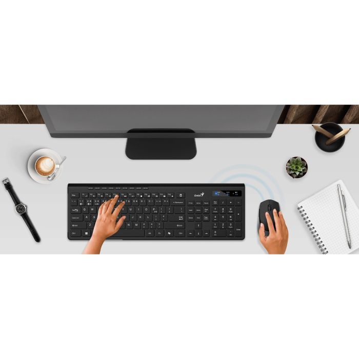 Комплект Genius SlimStar 8230 Wireless/Bluetooth UA Black (31340015424) зображення 3