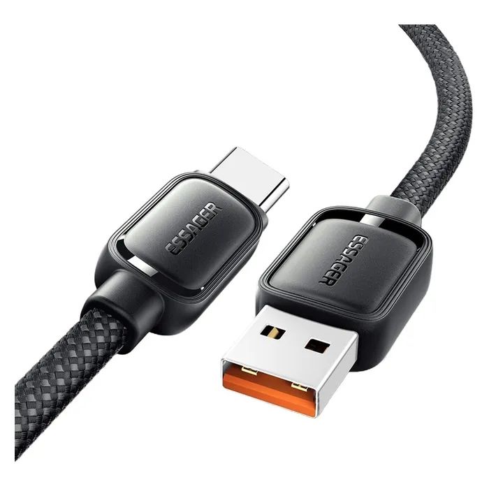 Дата кабель USB 2.0 AM to USB-C 1.0m 7A black Essager (EXCT-TD01-P) зображення 2