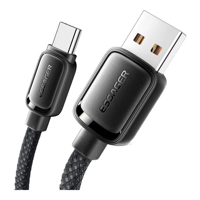 Дата кабель USB 2.0 AM to USB-C 1.0m 7A black Essager (EXCT-TD01-P) зображення 3