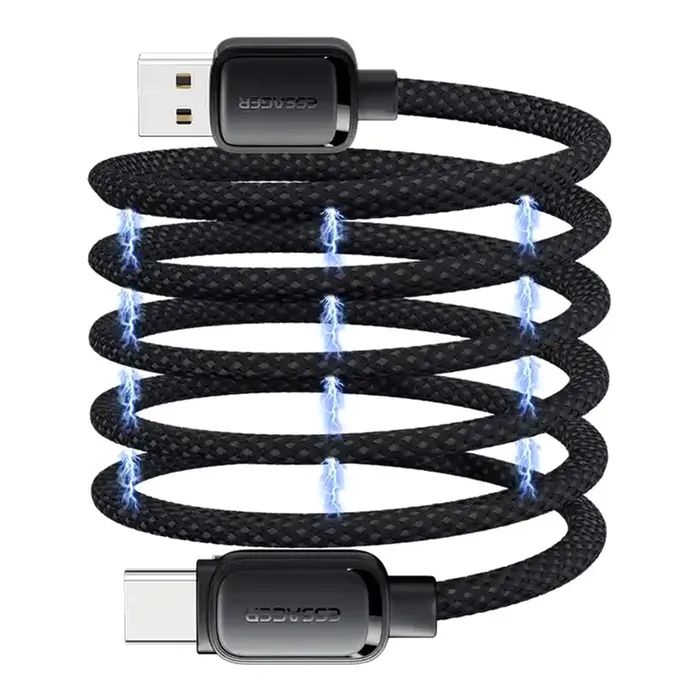 Дата кабель USB 2.0 AM to USB-C 1.0m 7A black Essager (EXCT-TD01-P) зображення 6