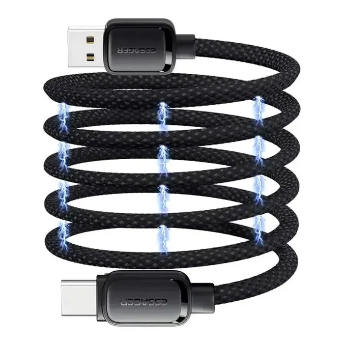 Дата кабель USB 2.0 AM to USB-C 1.0m 7A black Essager (EXCT-TD01-P) изображение 6