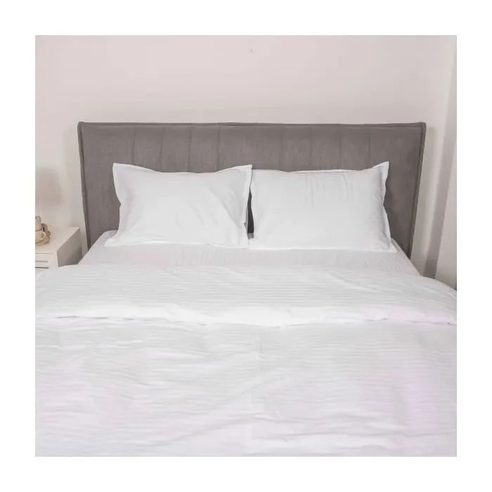 Постельное белье Tiare White Сатин Страйп Цветной двуспальный (White_Stripe_dv) изображение 3