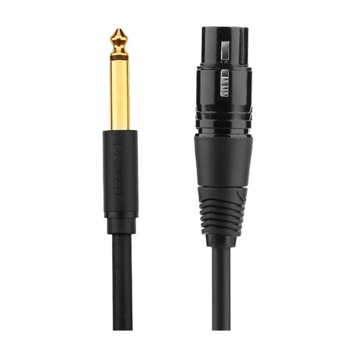 Кабель мультимедійний 6.35mm M to XLR F 5.0m AV131 black UGREEN (20721) зображення 2