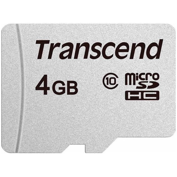 Карта памяти Transcend 4GB microSD class 10 (TS4GUSD300S)