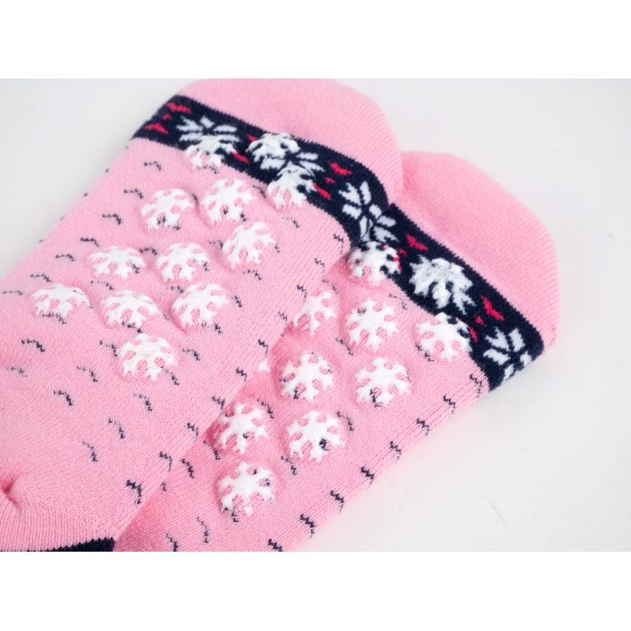 Шкарпетки дитячі Bross махрові (9906-4-6-darkpink) зображення 3