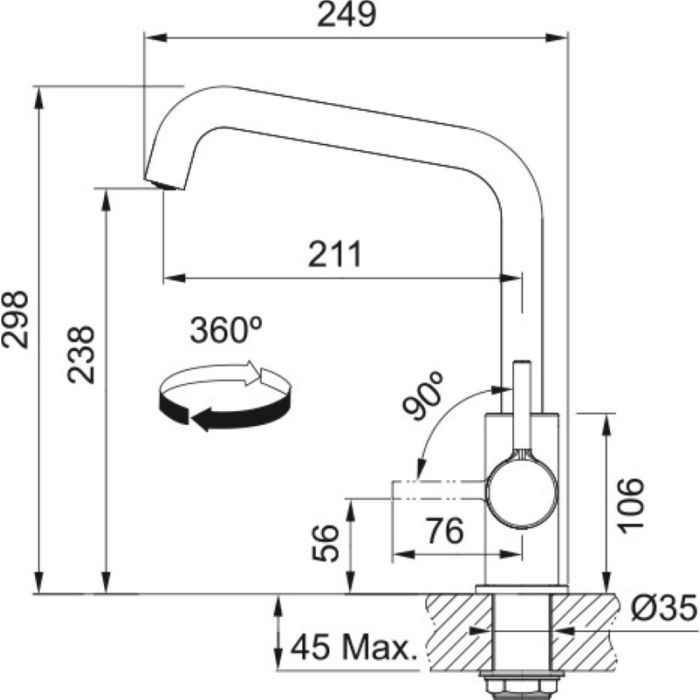 Змішувач Franke Lina U (115.0728.474) зображення 4