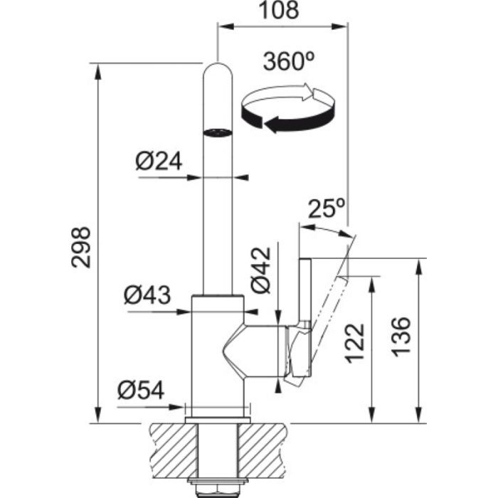 Змішувач Franke Lina U (115.0728.474) зображення 5