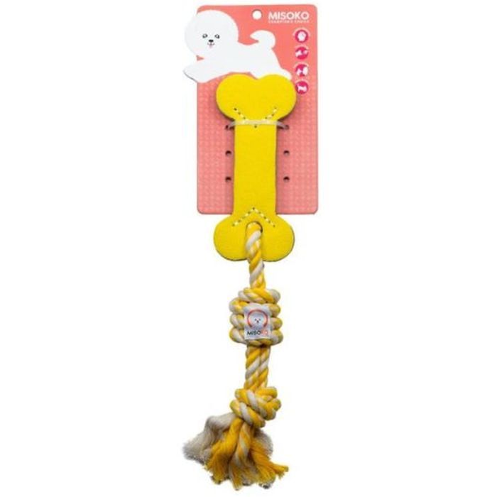 Игрушка для собак MISOKO&CO Веревка желтая 35.5 см (MSKTXDT5303-G)