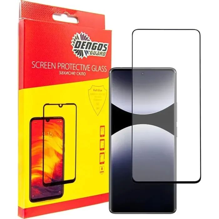 Стекло защитное Dengos Full Glue Xiaomi Redmi Note 14 Pro 5G Black (TGFG-385)