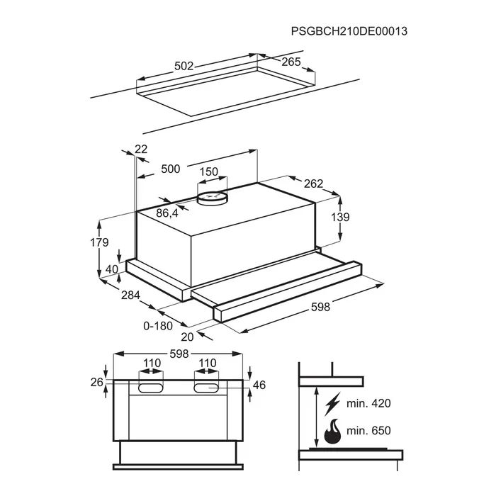 Вытяжка кухонная Electrolux LFP326FW изображение 7