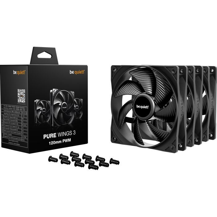 Кулер для корпуса Be quiet! PURE WINGS 3 120mm PWM в компл (BL141) изображение 7