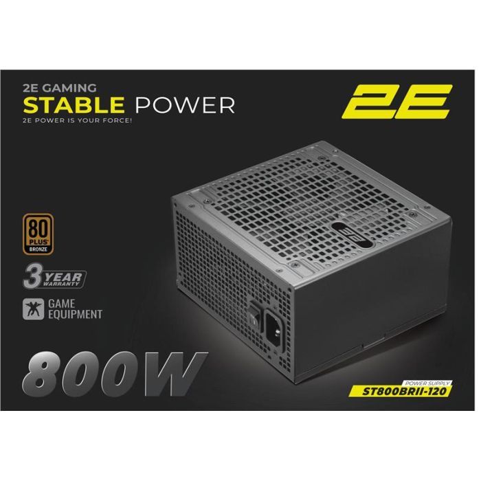 Блок питания 2E 800W Stable Power Pro ATX3.1 GEN5.0 (2E-ST800BRII-120)