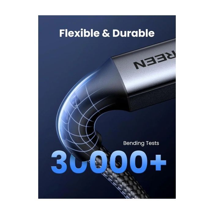 Дата кабель USB-C to USB-C 1.0m 60W US567 black UGREEN (15373) зображення 3