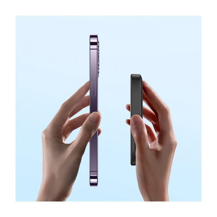 Батарея универсальная Baseus Magnetic Wireless Mini Air 6000mAh 20W PD, QC, Qi-15W, Black (P10059002113-00) изображение 12