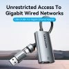 Переходник USB-C to RJ45 Ethernet 1000Mbps gray Vention (CFQHB) изображение 4