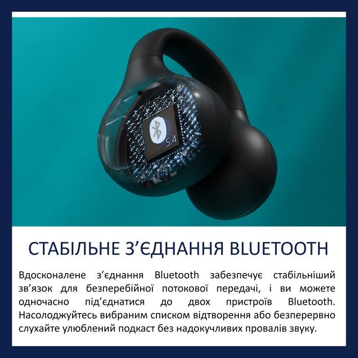 Навушники Philips TAQ2000BK/00 Wireless Black (TAQ2000BK/00) зображення 4
