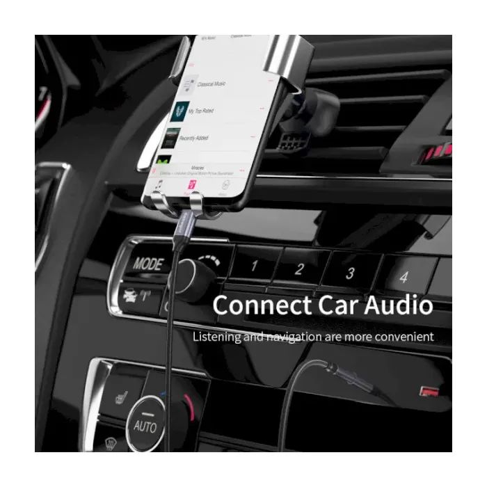 Кабель мультимедійний USB-C to 3.5mm M 1.0m gray Essager (EZJE02-0G) зображення 4