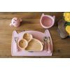 Набір дитячого посуду FreeON Kitty силіконовий килимок для годування, pink (46385) зображення 3