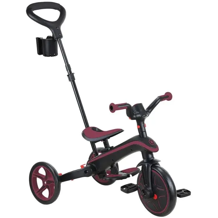 Дитячий велосипед Globber Explorer trike Foldable 4 в 1, бордовий (732-202-2) зображення 4