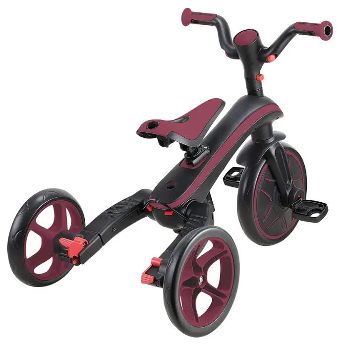 Дитячий велосипед Globber Explorer trike Foldable 4 в 1, рожевий (732-210-2) зображення 8