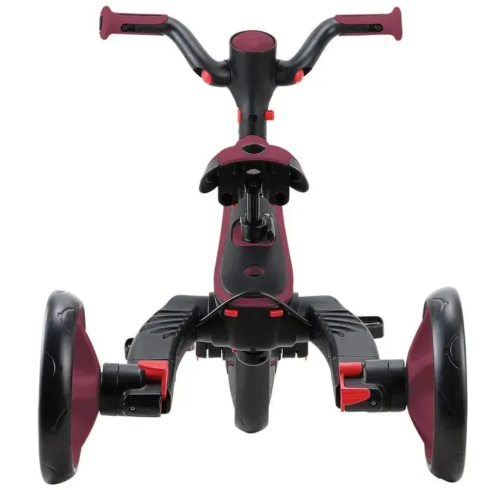 Дитячий велосипед Globber Explorer trike Foldable 4 в 1, бордовий (732-202-2) зображення 9