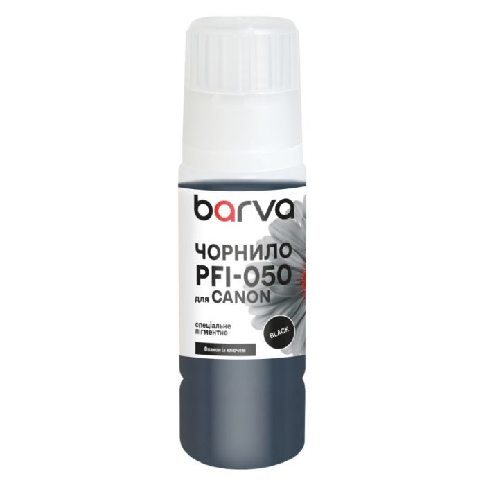 Чорнило Barva Canon PFI-050 Special, 70мл, Black pigmented (C050-963e)