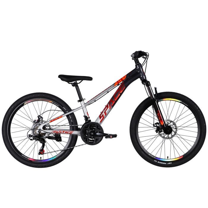 Велосипед Space 24" PHAETON DD FR рама-11" AL 2026 сіро-сріблястий (OPS-SP-24-072)