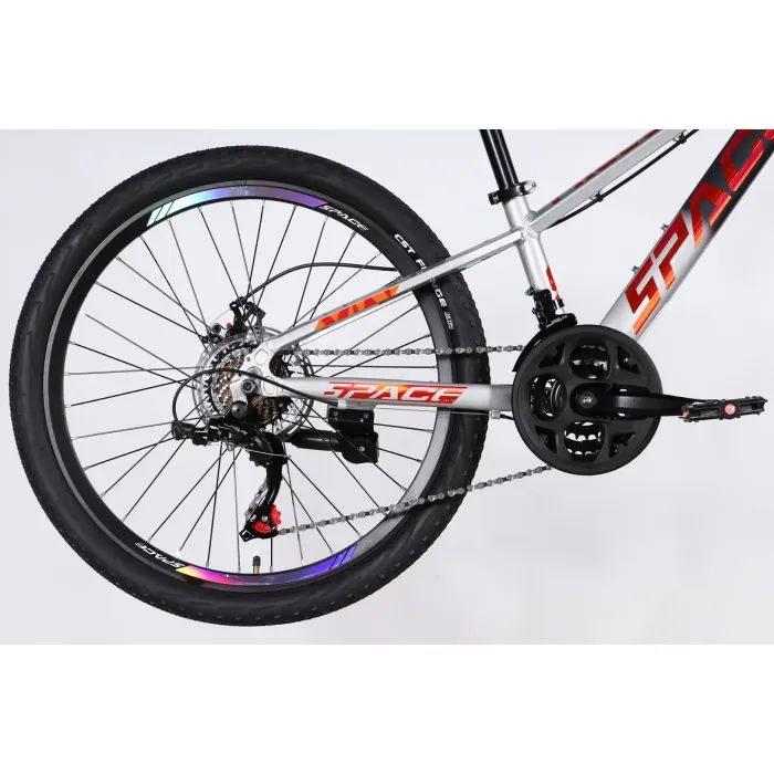 Велосипед Space 24" PHAETON DD FR рама-11" AL 2026 сіро-сріблястий (OPS-SP-24-072) изображение 5