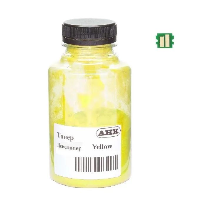 Тонер Kyocera Ecosys PA4000/MA4000, TK-5380 270г Yellow developer+chip АНК (50000574)