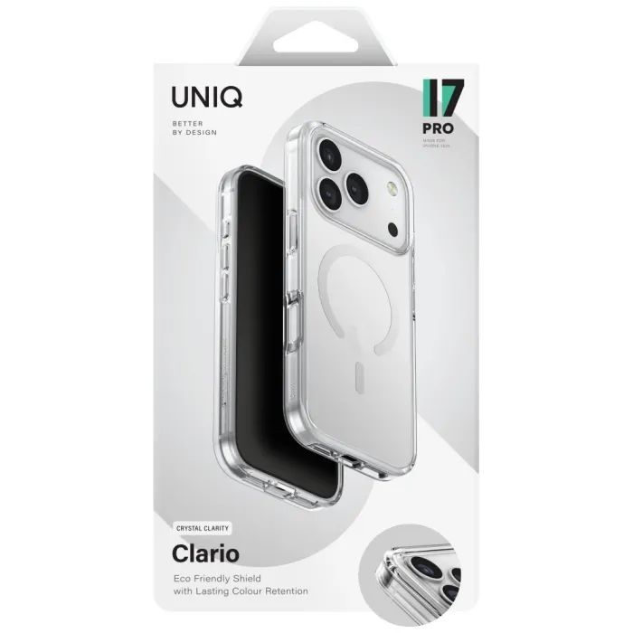 Чехол для мобильного телефона Uniq Clario Apple iPhone 17 Pro Transparent (8886463694787) изображение 6