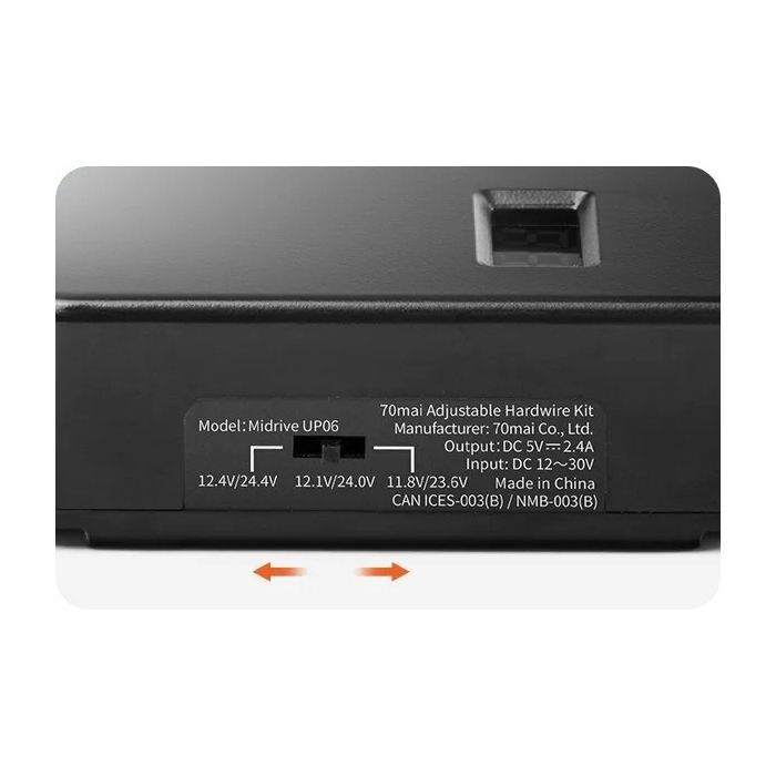 Кабель для передачи данных Xiaomi 70mai Adjustable Hardwire Kit Midrive UP06 (1176392) изображение 6