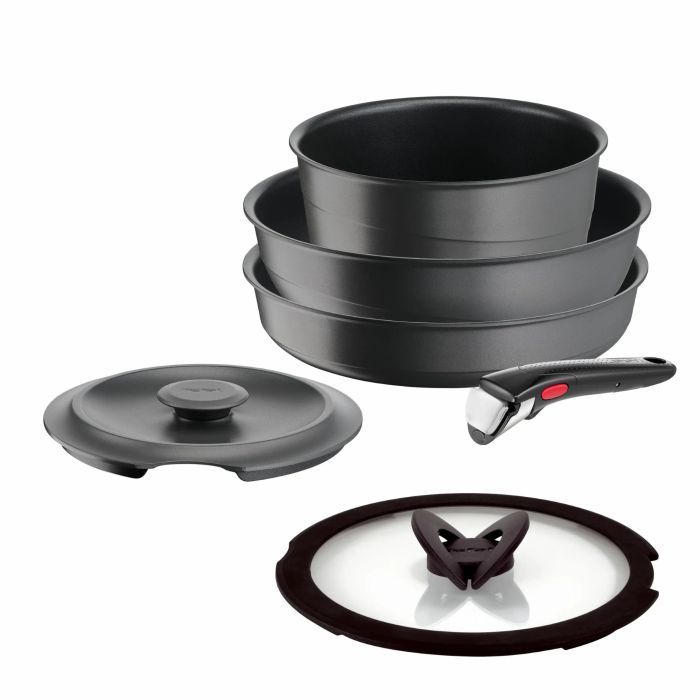 Набор посуды Tefal Ingenio Inspiration, 6 предметів, чорний (L867S604)