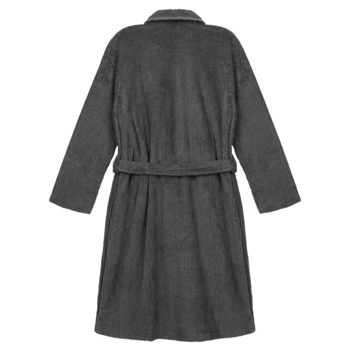 Халат Ardesto мужской Stripe, размер M/L, 100% полиэстер, серый (ART2120MGM) изображение 2