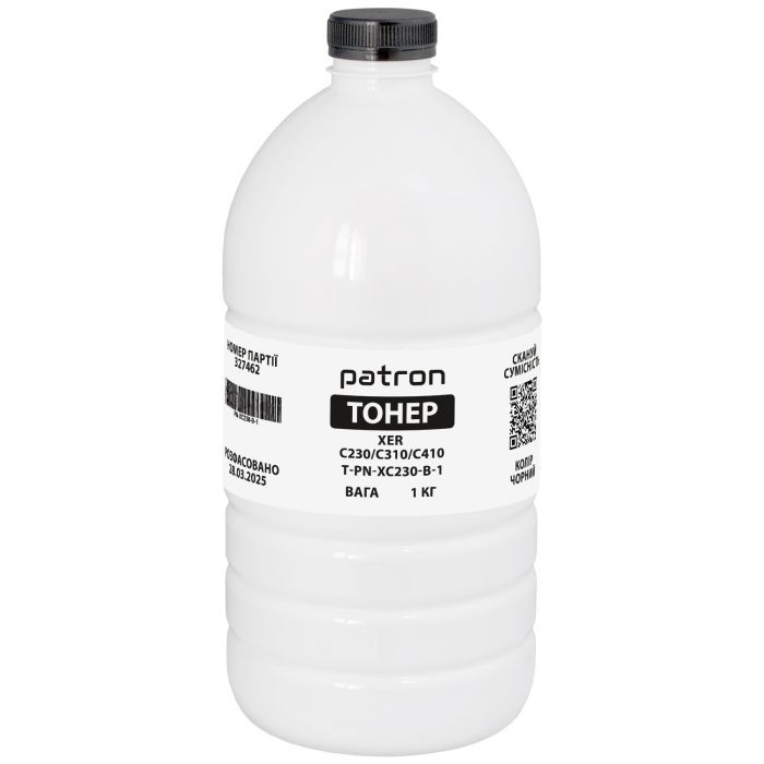 Тонер XER C230/C310/C410 1 кг, Black Patron (PN-XC230-B-1)