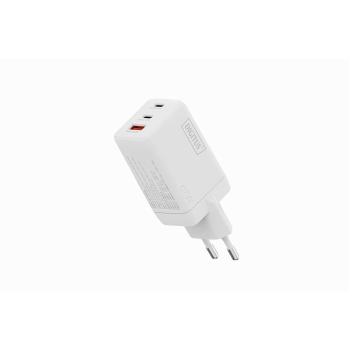 Зарядний пристрій Digitus 2xUSB-C + 1xUSB 67W GaN (DA-10303) зображення 12