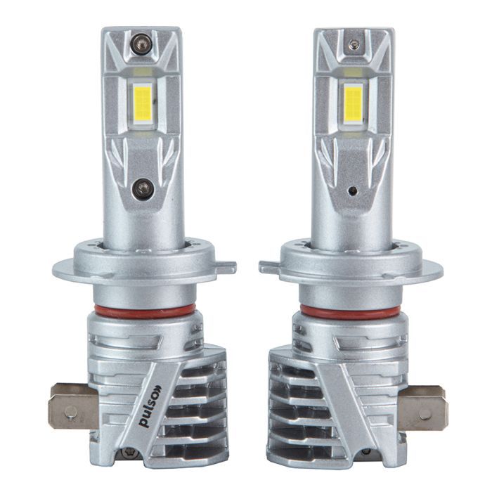 Автолампа PULSO LED-chips 7535/9-18v/2x28w/6000Lm/6500K (M6-H7)