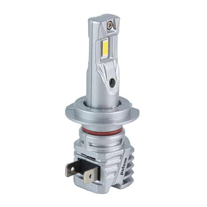 Автолампа PULSO LED-chips 7535/9-18v/2x28w/6000Lm/6500K (M6-H7) изображение 3