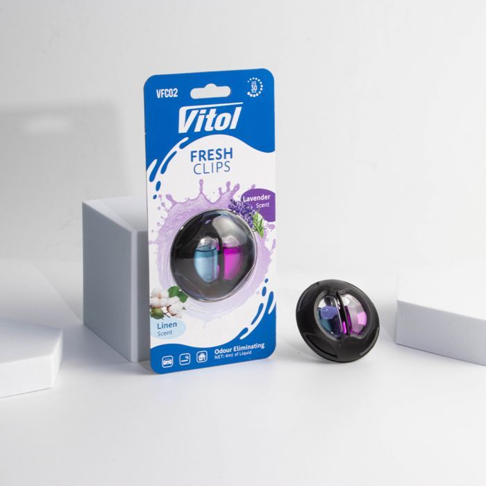 Ароматизатор для автомобиля VITOL Fresh Clips Linen +Lavender (VFC02) изображение 5