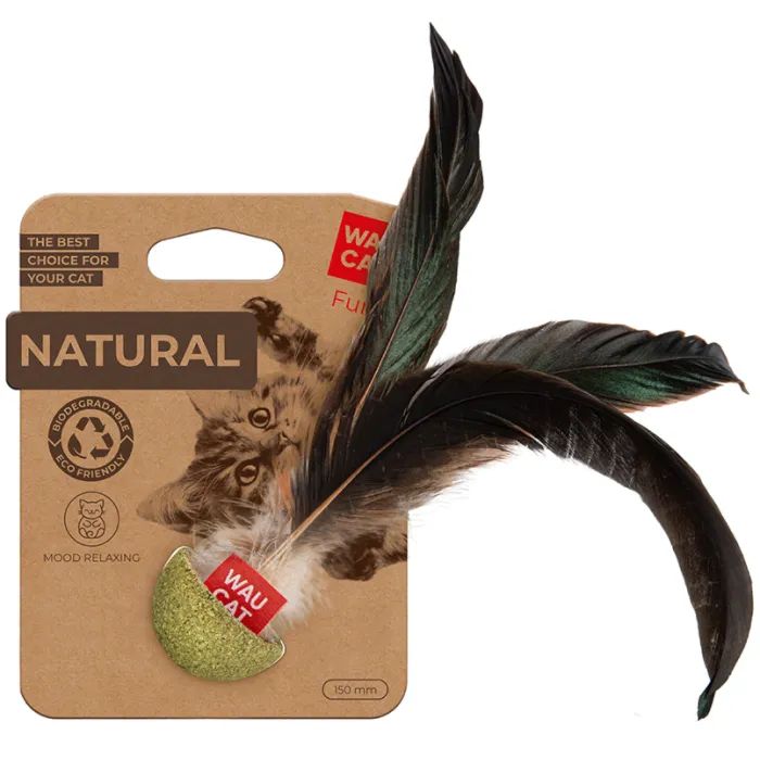 Игрушка для кошек Waucat Fun Natural Неваляйка 15 см (6232) изображение 2